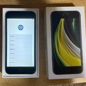 Apple iPhone SE 2020 64GB Factory Unlocked Smartphone Black with case